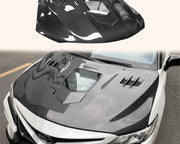 KZ Carbon Fiber Vented Hood for 2017 - 2023 Toyota Camry XV70 Sedan - CAMRY17-HOOD-CLE-KZ-CF product image 1